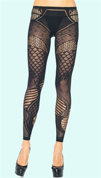 ART DECO WOVEN LEGGINGS