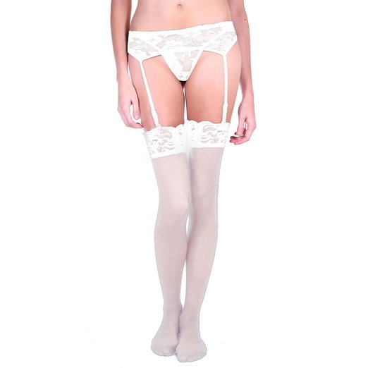 AshopZ Sexy Women Lace Garter Belt Sets w/ Suspender Thong Thigh High Stocking