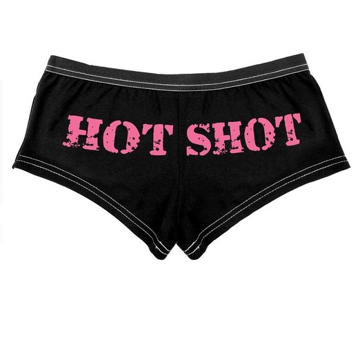 Black Hot Shot Casual Womens Booty Shorts