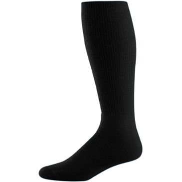 Black, Large Baseball/Softball Athletic All-Sport Knee High Tube Socks
