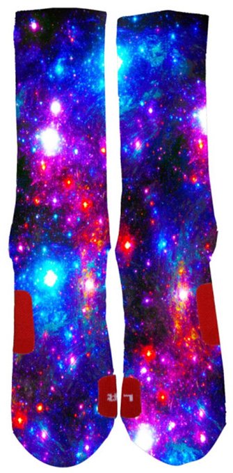 Brand New Custom Galaxy Elite Socks With Design