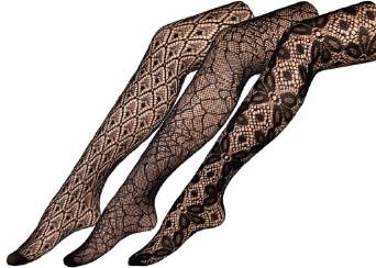 Eda2000 Women's Assorted-Pack Fishnet Pantyhose (3 Pack)