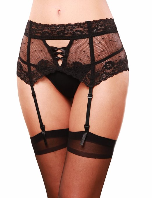 Escante Women's Fancy Lace Garter Belt