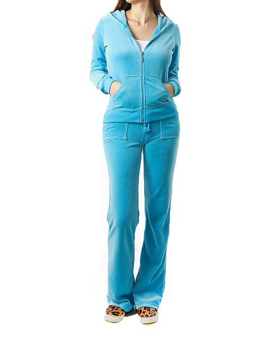 FandS-JO23019 Women's Fashion Hoodie Velour 2 piece Set