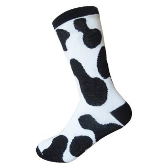 JYinstyle Women's Cow and Giraffe Pattern Cotton Socks Stockings US Size 9-11