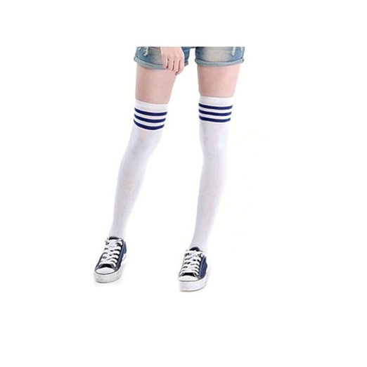 Lowpricenice Stripe Thigh High Over Knee Socks Girls