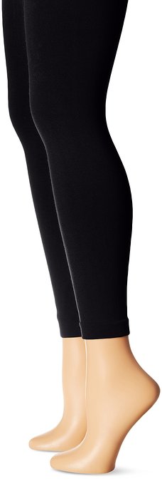 Muk Luks Women's Fleece Lined 2 Pair Pack Leggings