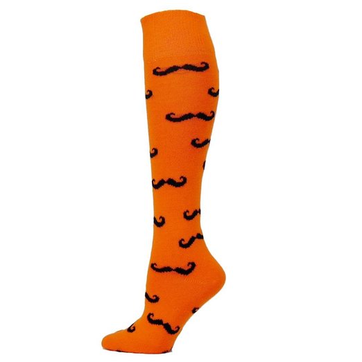 Mustache Knee Socks (Multiple Colors)