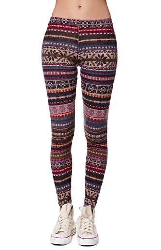 Nordic Sweater Leggings by LA Hearts