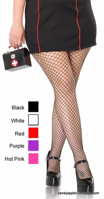 Plus Size Industrial Net Tights - More Colors