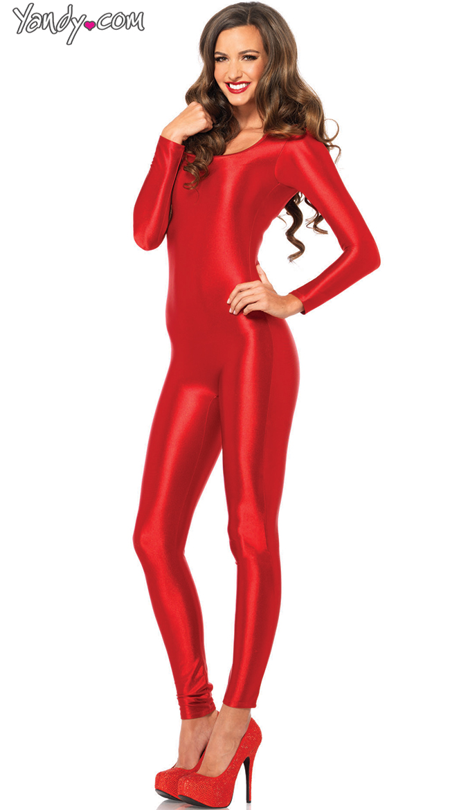 Red Spandex Catsuit