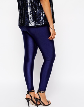 Shimmer Disco Legging With High Waist by ASOS CURVE 