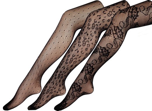 Women's Assorted-Pack Fishnet Pantyhose